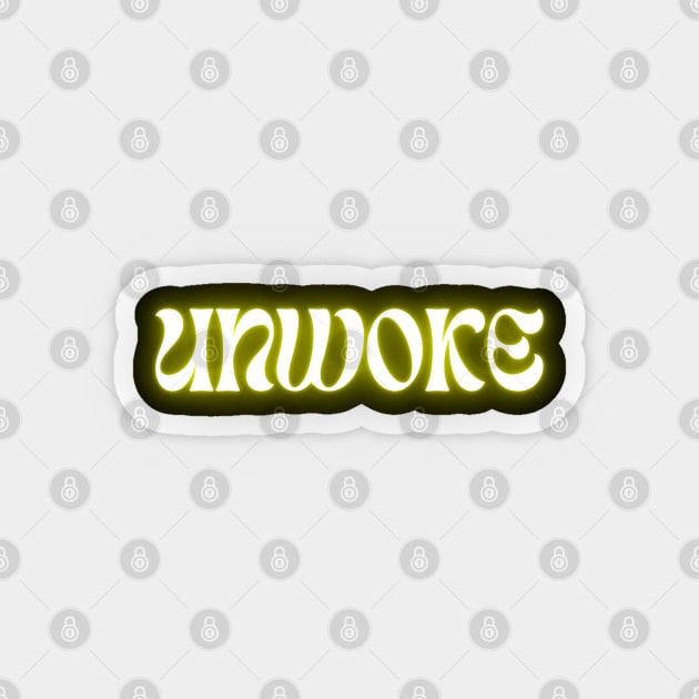 Unwoke Sticker by la chataigne qui vole ⭐⭐⭐⭐⭐